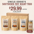 Southern Fry Night Trio — EZ Fry Chicken, EZ Fry Fish & Sweet Cornbread (+ Free OGS Seasoning)