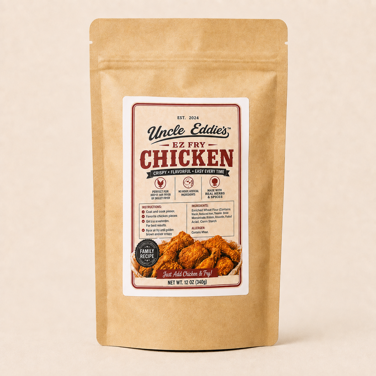 Uncle Eddie's EZ Chicken Fry Mix 12oz